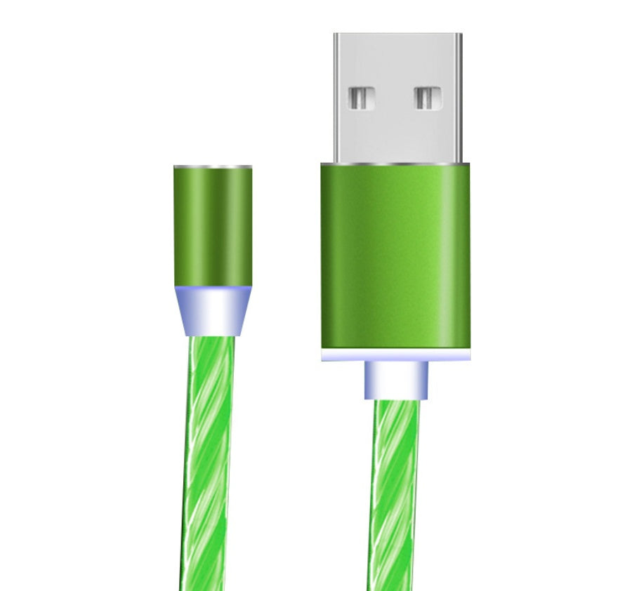 Magnetic LED Charging Cable for iPhone / Android / Type-C – Glows and Snaps in Place!